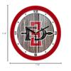 San Diego State Aztecs - Weathered Wood Wall Clock view 3