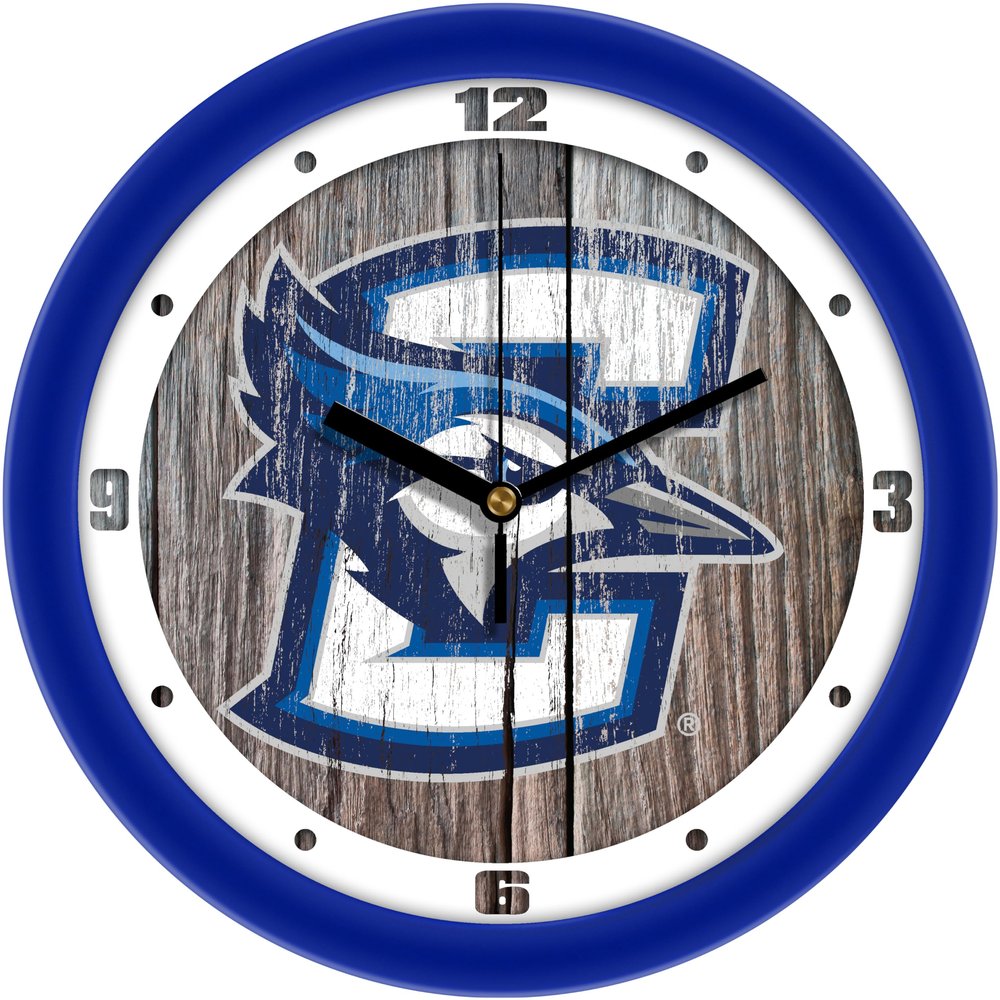 SunTime Creighton University Bluejays - Weathered Wood Wall Clock
