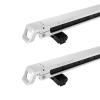 KUAT Grip 6 Durable Universal Car SUV Rooftop Crossbars Mounted Winter Sports Gear Hauling Transportation Slide-Out Locking Clamshell Rack, Fits 6 Skis/4 Snowboards - Pearl with Silver Anodize view 2