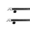 KUAT Grip 6 Durable Universal Car SUV Rooftop Crossbars Mounted Winter Sports Gear Hauling Transportation Slide-Out Locking Clamshell Rack, Fits 6 Skis/4 Snowboards - Pearl with Silver Anodize view 3