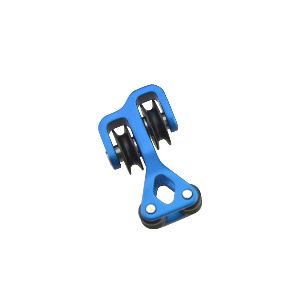 Archery Bow String Splitter Roller 3/8 inch Aluminum Compound Bow Cable Slide Bow String Separator Protector (Blue)