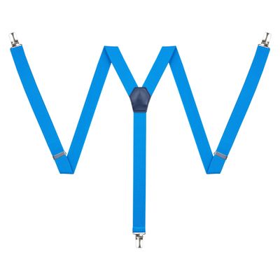 Action Ward Unisex Suspenders for Men and Women - 1" Width - Y Back with Strong Clips - One Size Fits All
