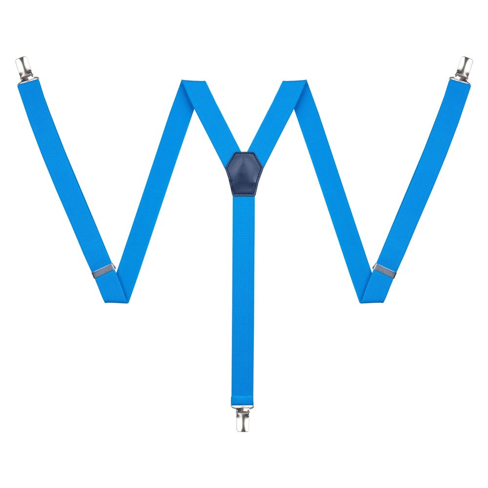 Action Ward Unisex Suspenders for Men and Women - 1" Width - Y Back with Strong Clips - One Size Fits All