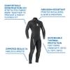 Scubapro Definition Steamer 5.0 mm Mens - Black - 2XL view 3