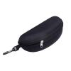 Baost Fashion Portable Sunglasses Case Glasses Carrying Case Eyewear Pouch Eye Glasses Clam Shell Protector Sunglasses Zipper Holder Hard Eyeglass Case Box with Belt Clip Black view 1