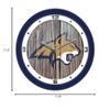 SunTime Montana State Bobcats - Weathered Wood Wall Clock view 3