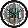 SunTime Hawaii Warriors - Weathered Wood Wall Clock view 1