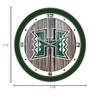 SunTime Hawaii Warriors - Weathered Wood Wall Clock view 3