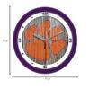SunTime Clemson Tigers - Weathered Wall Clock view 2