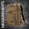 TLO Outdoors TacPack24L Tactical Backpack - Water Resistant 24 Liter Capacity Daypack, Rucksack, Gear Bag, Laptop Bag view 3