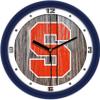 SunTime Syracuse Orange - Weathered Wood Wall Clock view 1