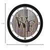 SunTime Wake Forest Demon Deacons - Weathered Wood Wall Clock view 3