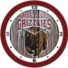 SunTime Montana Grizzlies - Weathered Wood Wall Clock view 1