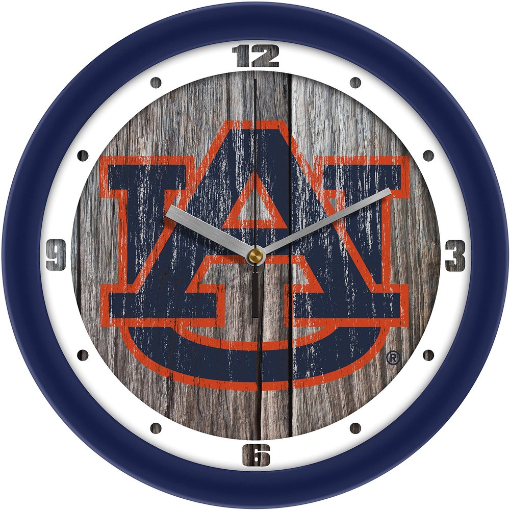 SunTime Auburn Tigers - Weathered Wall Clock