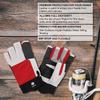 FitsT4 Sports Sailing Gloves 3/4 Finger and Grip Great for Sailing, Yachting, Paddling, Kayaking, Fishing, Dinghying Water Sports for Men and Women Red XL view 3