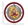 Arizona State Sun Devils - Weathered Wood Wall Clock view 3