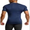 ATHLIO Men's Cool Dry Short Sleeve Compression Shirts, Sports Baselayer T-Shirts Tops, Athletic Workout Shirt, 3pack Tops Black/Charcoal/Navy, X-Large view 4