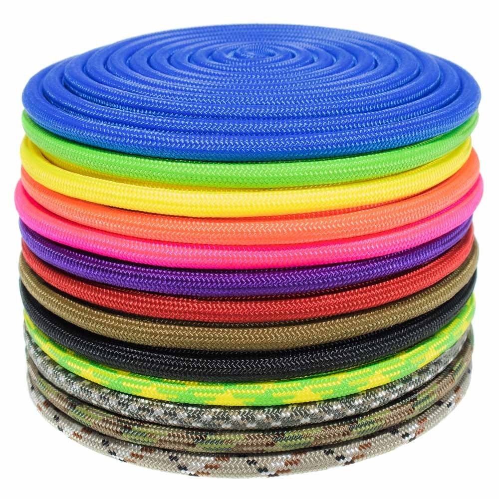 Paracord Planet Nylon Accessory Cord (5/16 Inch, Black, 100 Feet) - Paramax Nylon Cord - All-Purpose Utility