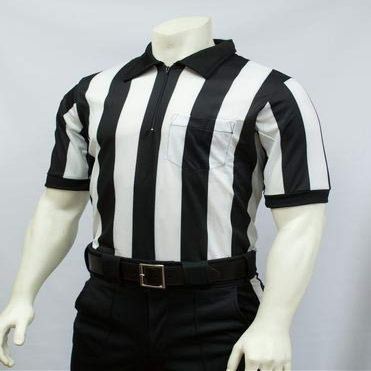 Smitty | FBS-117M | 2" Stripe MESH Football Officials Short Sleeve Shirt (XXXL)