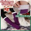 EBMORE Women Slipper Fuzzy Socks Fluffy Cozy Cabin Warm Winter Soft Thick Comfy Fleece Christmas Anti Slip Home Stocking Stuffer(Purple) view 2