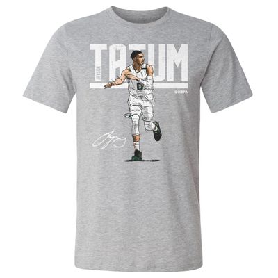 500 LEVEL Jayson Tatum Shirt - Jayson Tatum Hyper W WHT (Heather Gray, XXX-Large)