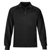 MOHEEN Men's Long Sleeve Moisture Wicking Performance Golf Polo Shirt (2XL,Black) view 1