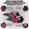 Schiek Sports 1900 Ultimate Hand Grip - 9 mm Thick Neoprene Grips for Weight Lifting - Ultra Durable Non Slip Secure Grip view 3