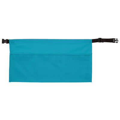 DayStar Apparel 104 Three Pocket Waist Apron w/Webbing Belt, Turquoise, Regular