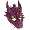 HMS Unisex-Adult's Supersoft Crystal Dragon Mask-PU, Purple, One Size view 1