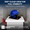 Acrylic Display Case for Baseball Batting Helmet Premium Baseball Display Case with Wall Mount and Polished Edges Durable Display Cases for Collectibles.Dim:12.25 L x 10 D x 10.5 H (A012-RR) view 2