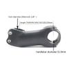 Alfa Pasca Road Bike Carbon Stem Carbon Stem MTB Carbon Stem Carbon Stem 31.8 Road 3K Matte 17 Degree 90mm No Logo view 3