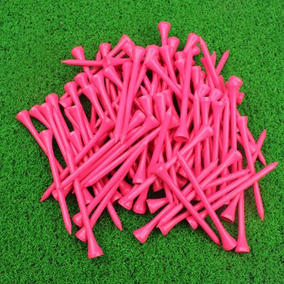MYKUJA Pink Bamboo 3-1/4 inch Golf Tees (100-Pack) for Women & Girls, Womens Golf Tees
