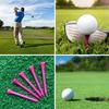 MYKUJA Pink Bamboo 3-1/4 inch Golf Tees (100-Pack) for Women & Girls, Womens Golf Tees view 2
