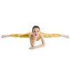 inlzdz Kids Boys Girls Metallic Full Body Unitard Gymnastics Leotard Sleeveless Jumpsuit Ballet Tank Dancewear Gold 3-4 view 3