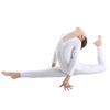inlzdz Kids Boys Girls Full Length Unitard Solid Color Bodysuit Long Sleeves Ballet Dance Gymnastic Leotard Jumpsuit White 8-10 Years view 3