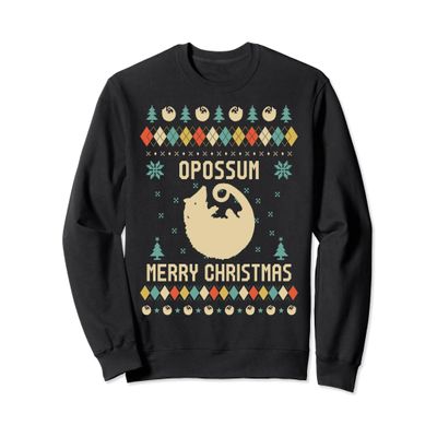 OPOSSUM Sweatshirt, Christmas Vintage Retro Sweatshirt