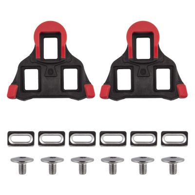 Origin8 Split Fixed 6 SPD-SL Cleats, Black/Red