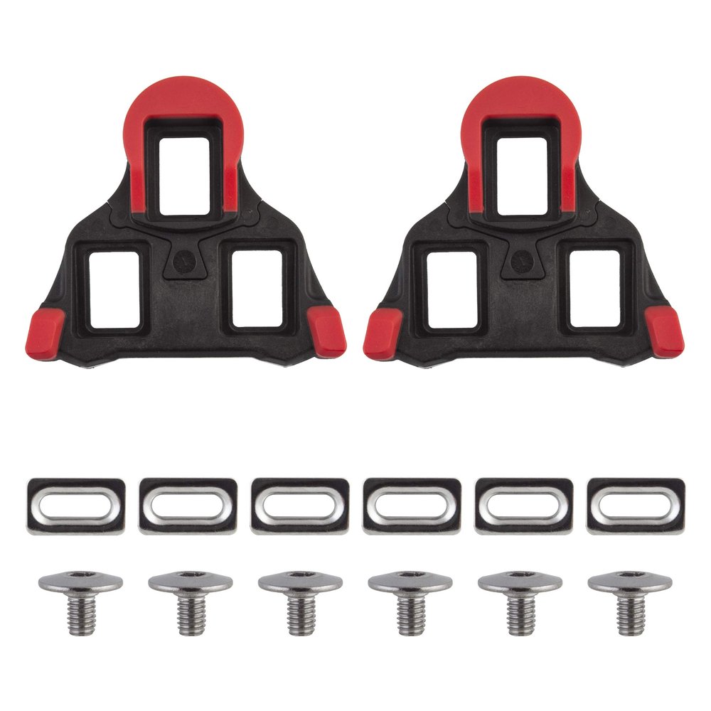 Origin8 Split Fixed 6 SPD-SL Cleats, Black/Red