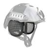 JFFCESTORE Tactical Airsoft Military Paintball Metal Mesh Side Cover with Ear Protection for Fast Helmet (Not Including Helmet)(Black) view 1