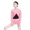 118146001 Baiwu Girls Ballet Cross Front Sweater Ballet Hand Protect Warm up Dancewear (M 165, Coral Pink) view 2