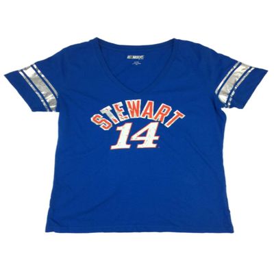 NASCAR Womens Blue & Silver Tony Stewart Racing Shirt Driver 14 T-Shirt M
