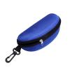 Baost Fashion Portable Sunglasses Case Glasses Carrying Case Eyewear Pouch Eye Glasses Clam Shell Protector Sunglasses Zipper Holder Hard Eyeglass Case Box with Belt Clip Blue view 1