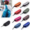 Baost Fashion Portable Sunglasses Case Glasses Carrying Case Eyewear Pouch Eye Glasses Clam Shell Protector Sunglasses Zipper Holder Hard Eyeglass Case Box with Belt Clip Blue view 3