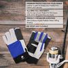 FitsT4 Sports Sailing Gloves 3/4 Finger and Grip Great for Sailing, Yachting, Paddling, Kayaking, Fishing, Dinghying Water Sports for Men and Women Blue M view 3
