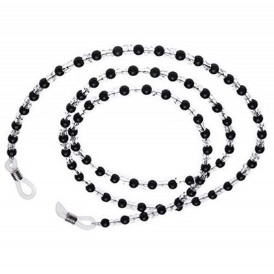 Onwon 2 Pieces Beaded Eyeglass Chain Cords - Crystal Beads Beaded Sunglass Chain Holder Eyewear Lanyard Strap Necklace