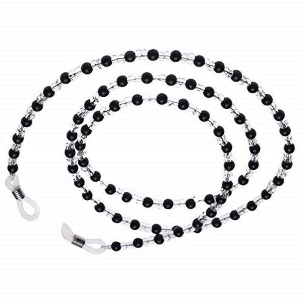 Onwon 2 Pieces Beaded Eyeglass Chain Cords - Crystal Beads Beaded Sunglass Chain Holder Eyewear Lanyard Strap Necklace