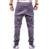 Drawstring Pant Fashion Men's Sport Pure Color Bandage Casual Loose Sweatpants Gray view 4