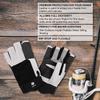 FitsT4 Sports Sailing Gloves 3/4 Finger and Grip Great for Sailing, Yachting, Paddling, Kayaking, Fishing, Dinghying Water Sports for Men and Women Black XL view 3