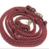 barrel reins horse tack maroon burgundy view 1