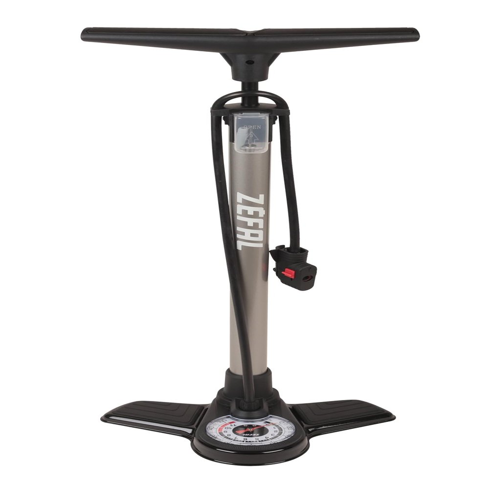 Zefal Profil Max FP20 Floor Pump, Silver/Black, One Size